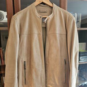 Andrew Marc Tan Brown Leather Men's Jacket Size M